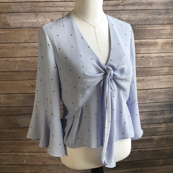 1 Left! 🦋Tie-Front Flutter Top🦋 - Picture 5 of 6